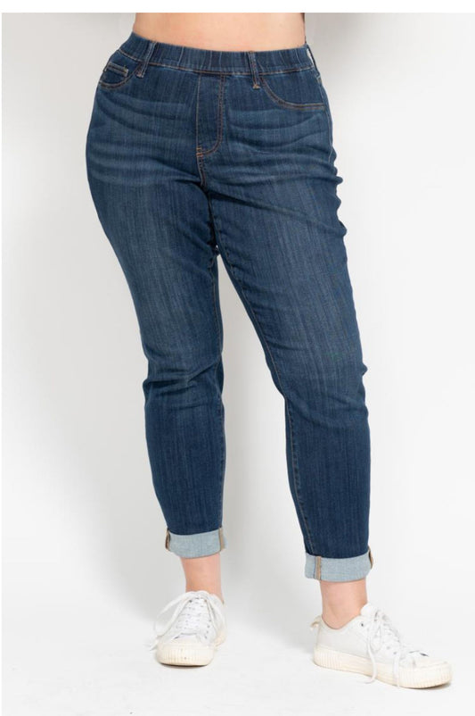 Curvy Double Cuff Jeans