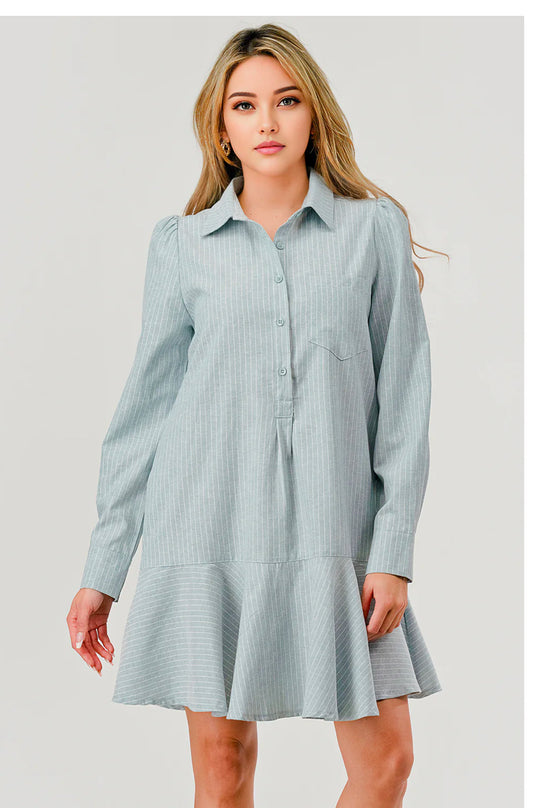 Allie Pinstripe Dress