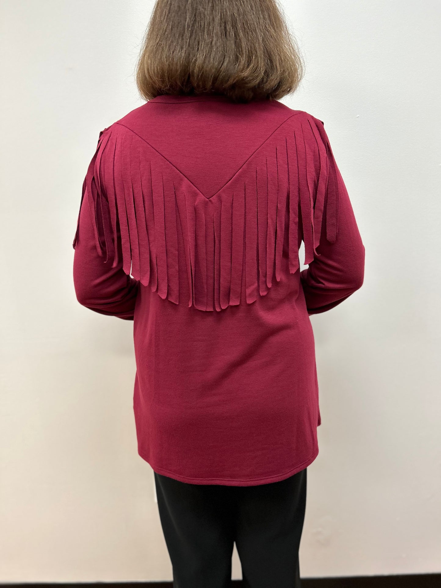 Fringed Yoke Ladies Blouse