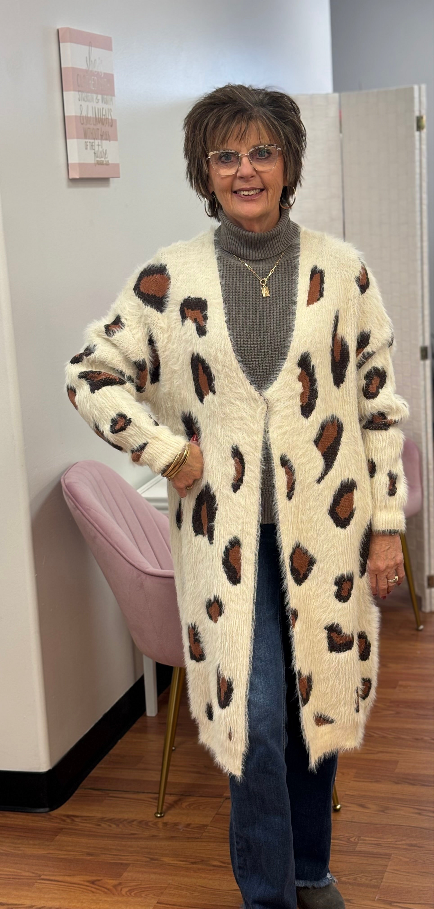 Animal Print Duster