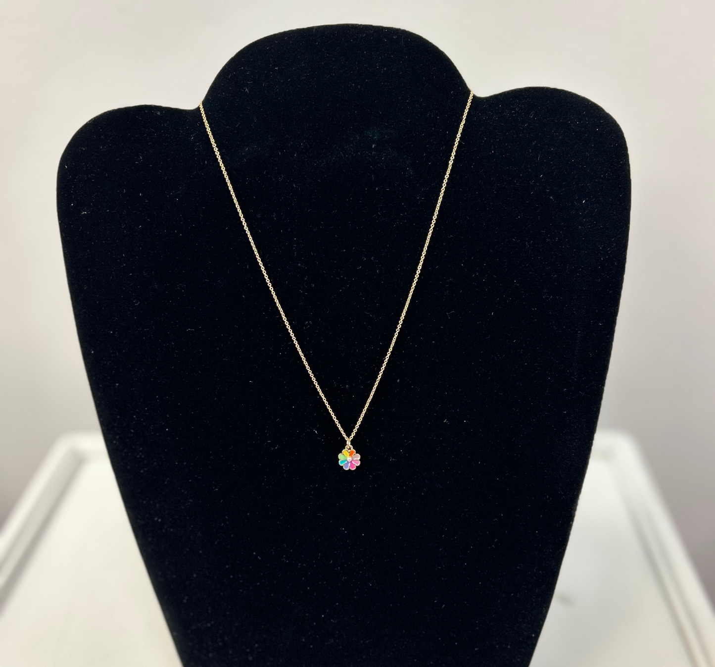 JM-Rainbow Flower Necklace