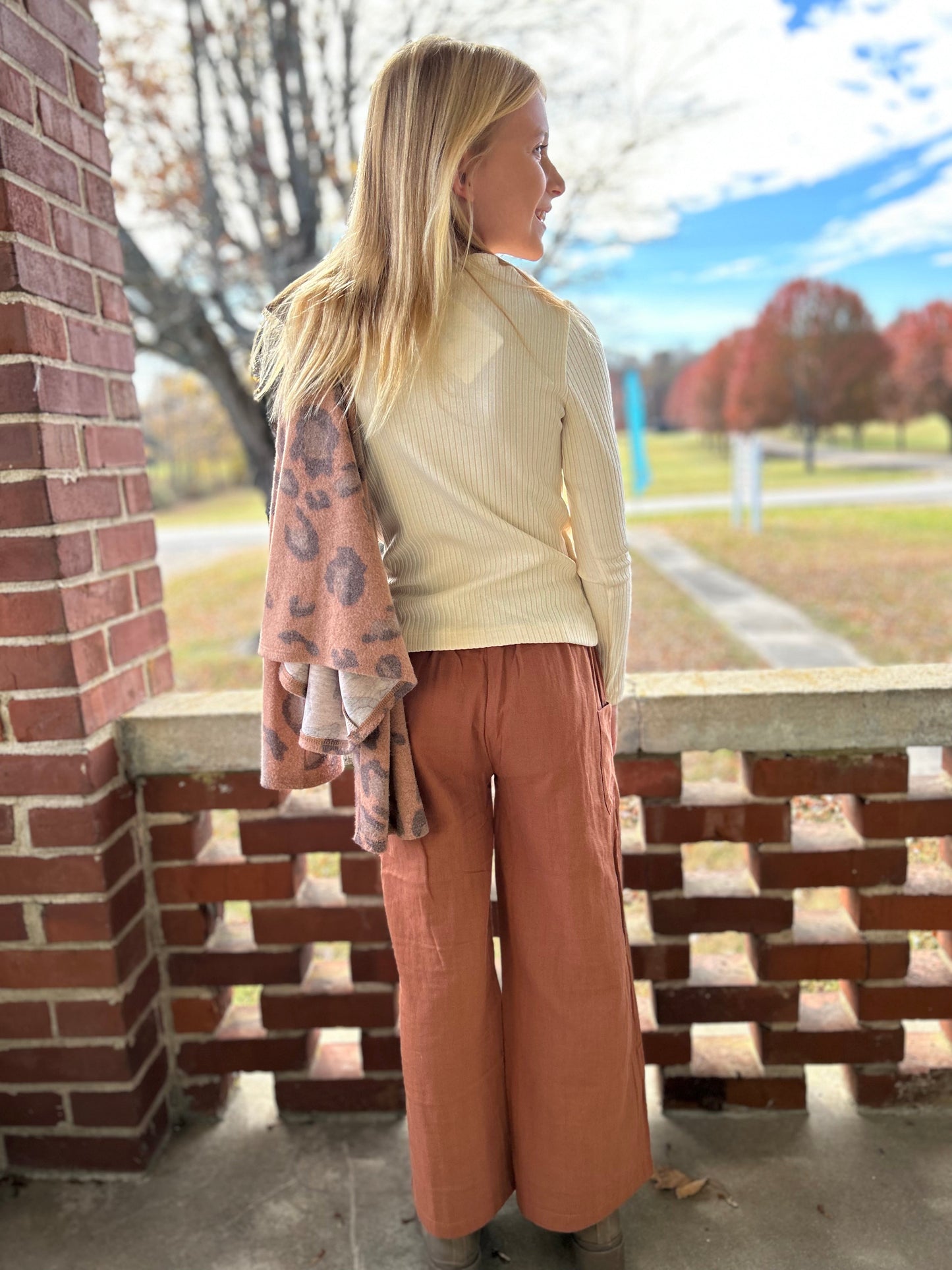 Vig-Girls Wide Leg Pant