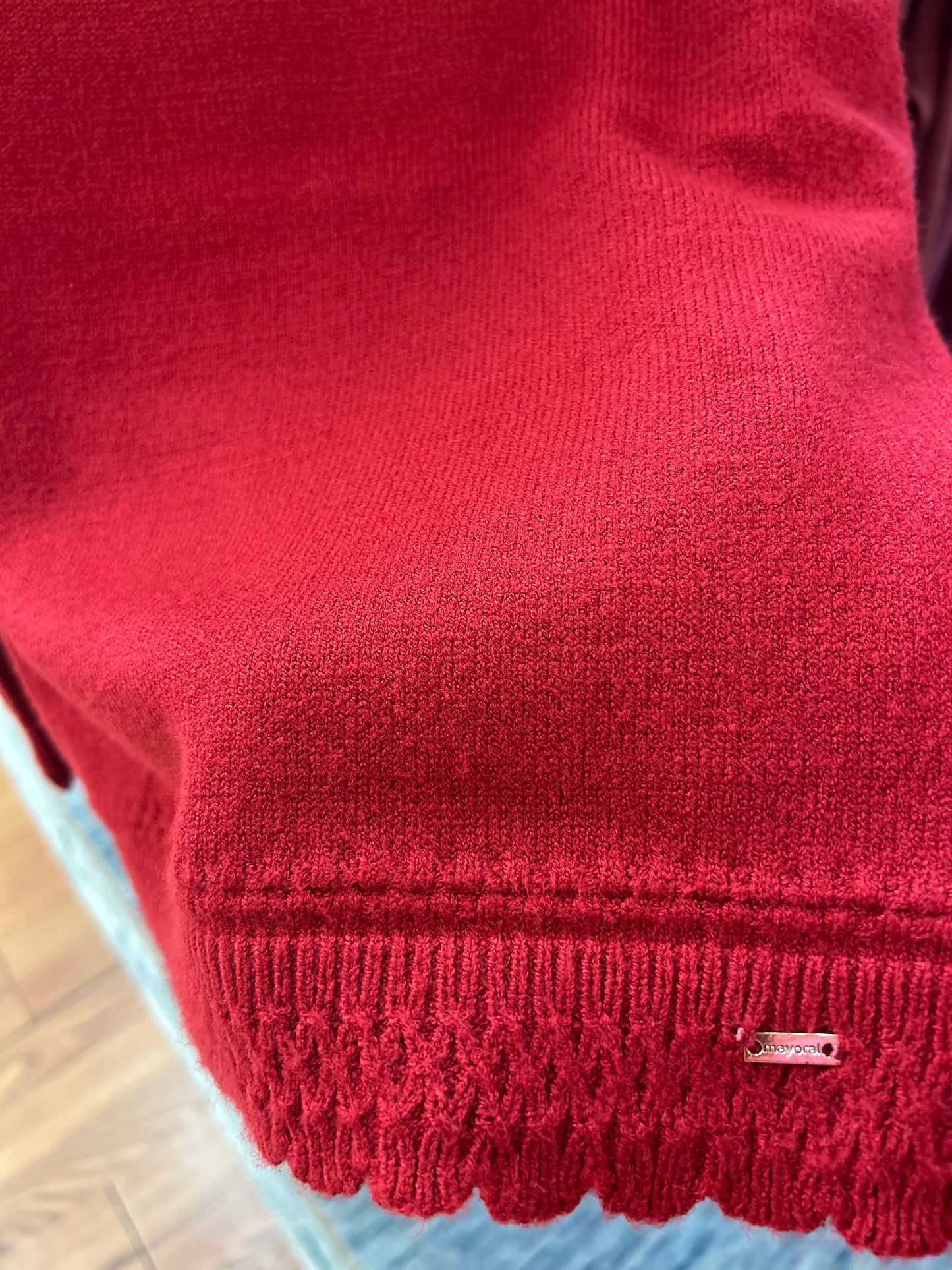 May- Girls Red Crew Neck Sweater