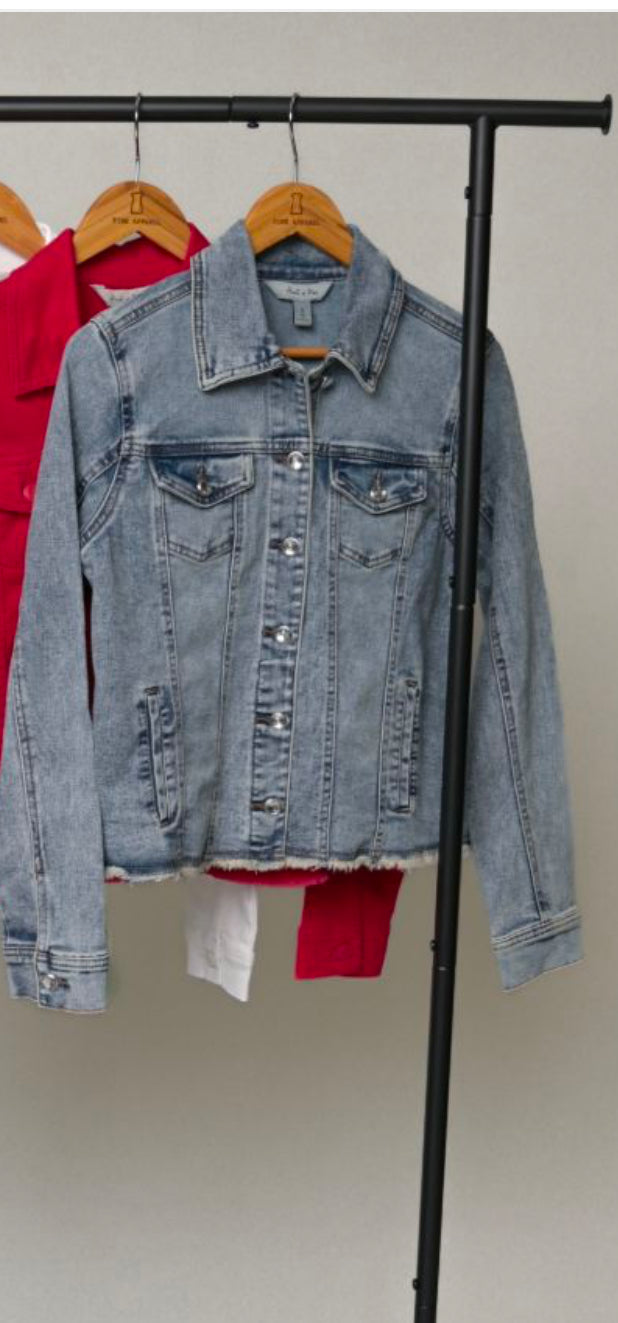 Frayed Denim Jacket (HTT)