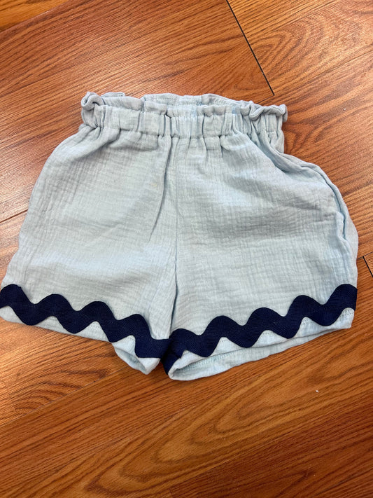 AC407 Girls Light Blue Gauze Shorts