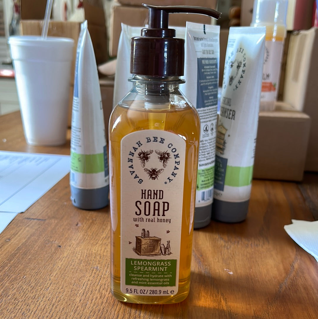 SB-Lemongrass Spearmint Honey Hand Soap (Gina B’s)