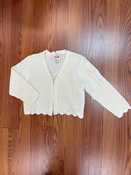 Vig Ivory Sasha Tie Front Cardigan