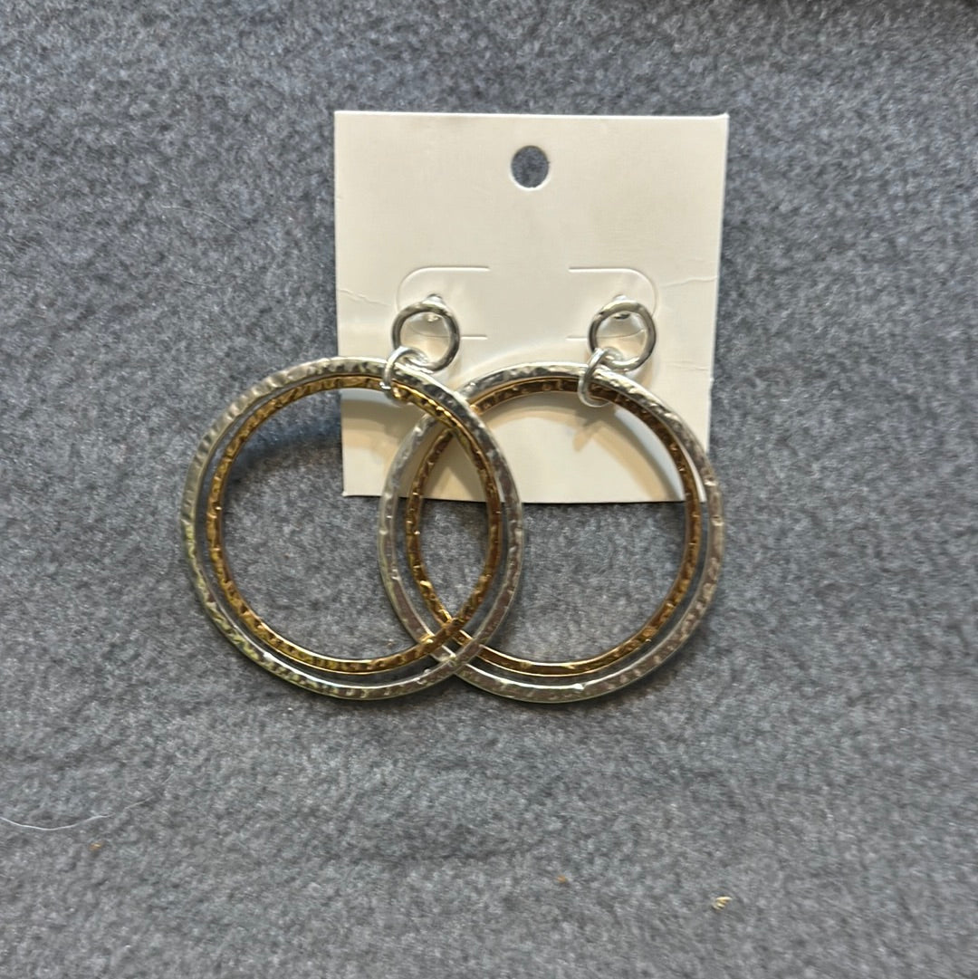 MK - Circles Dangle Earrings