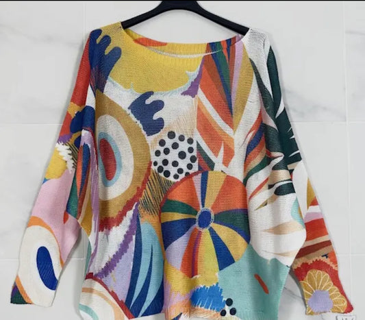 Abstract Italian Sweater