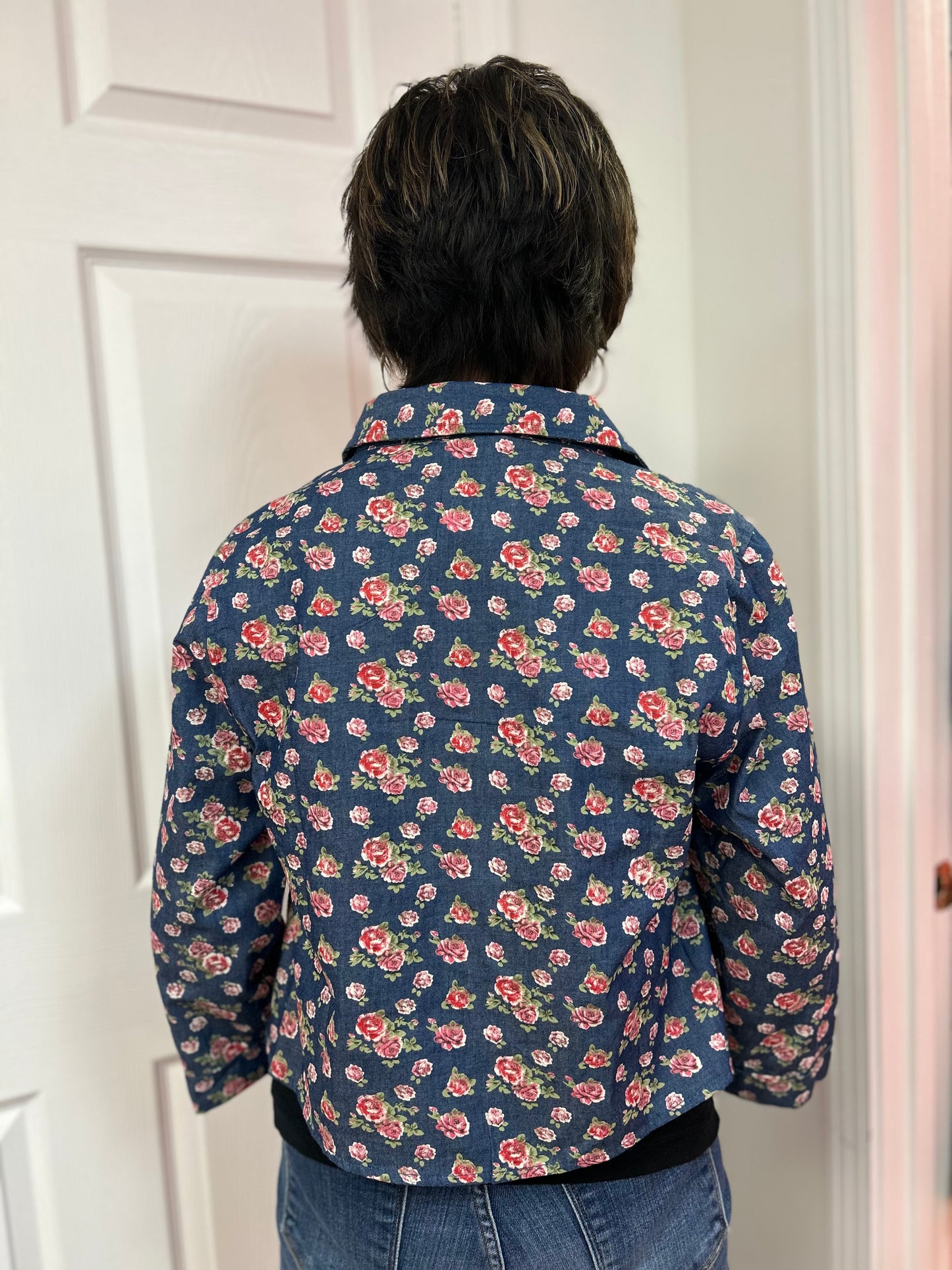 Floral Crop Jacket