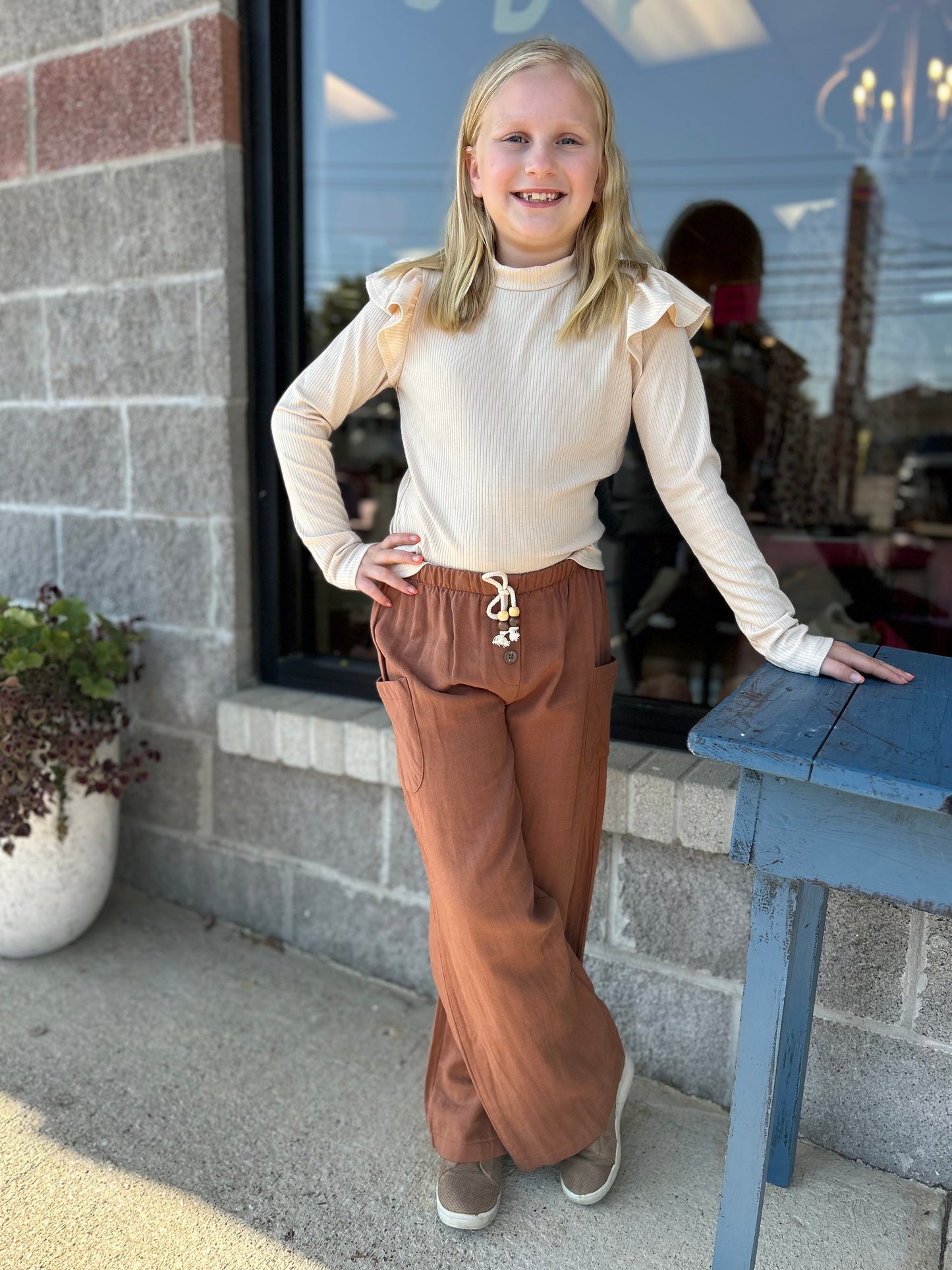 Vig-Girls Wide Leg Pant