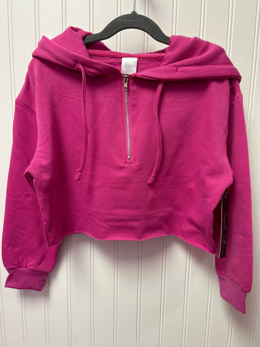 Suzette Fleece  3 Quarter Zip Crop Top