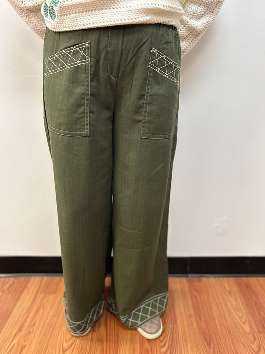 Stephanie Olive Pant by Umgee