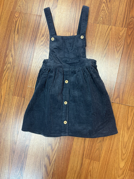 Vignette Charcoal Blue Corduroy Pinafore Jumper