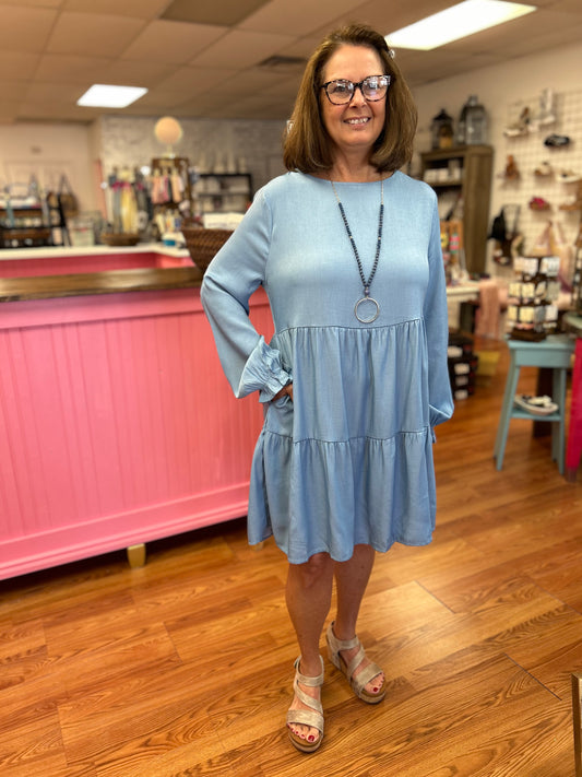 Alexandria Chambray Dress