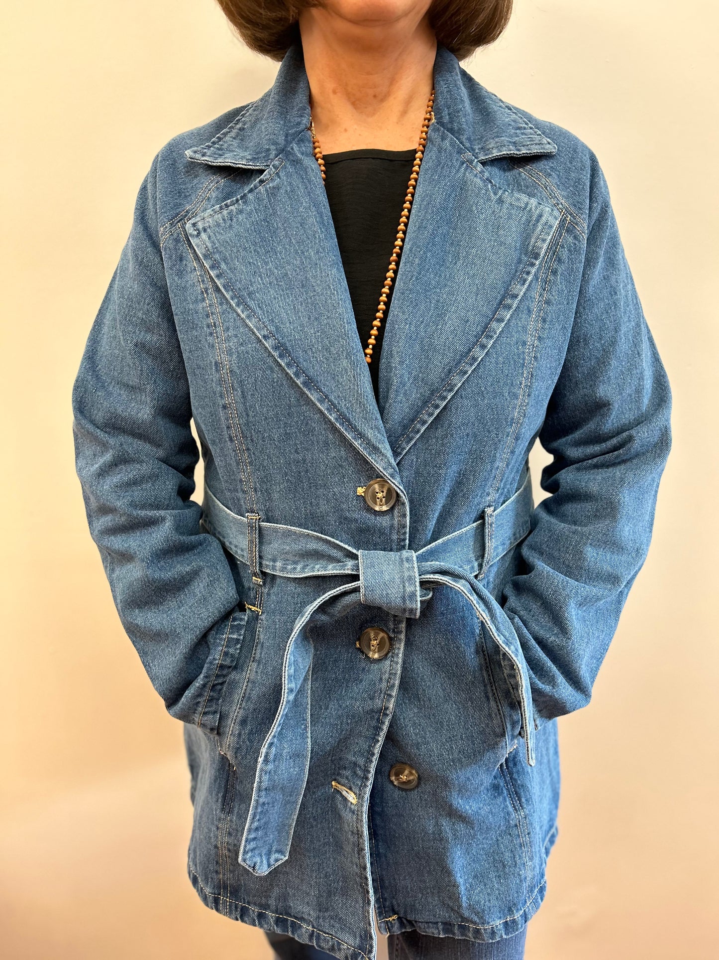 Baccini Denim Trenchcoat