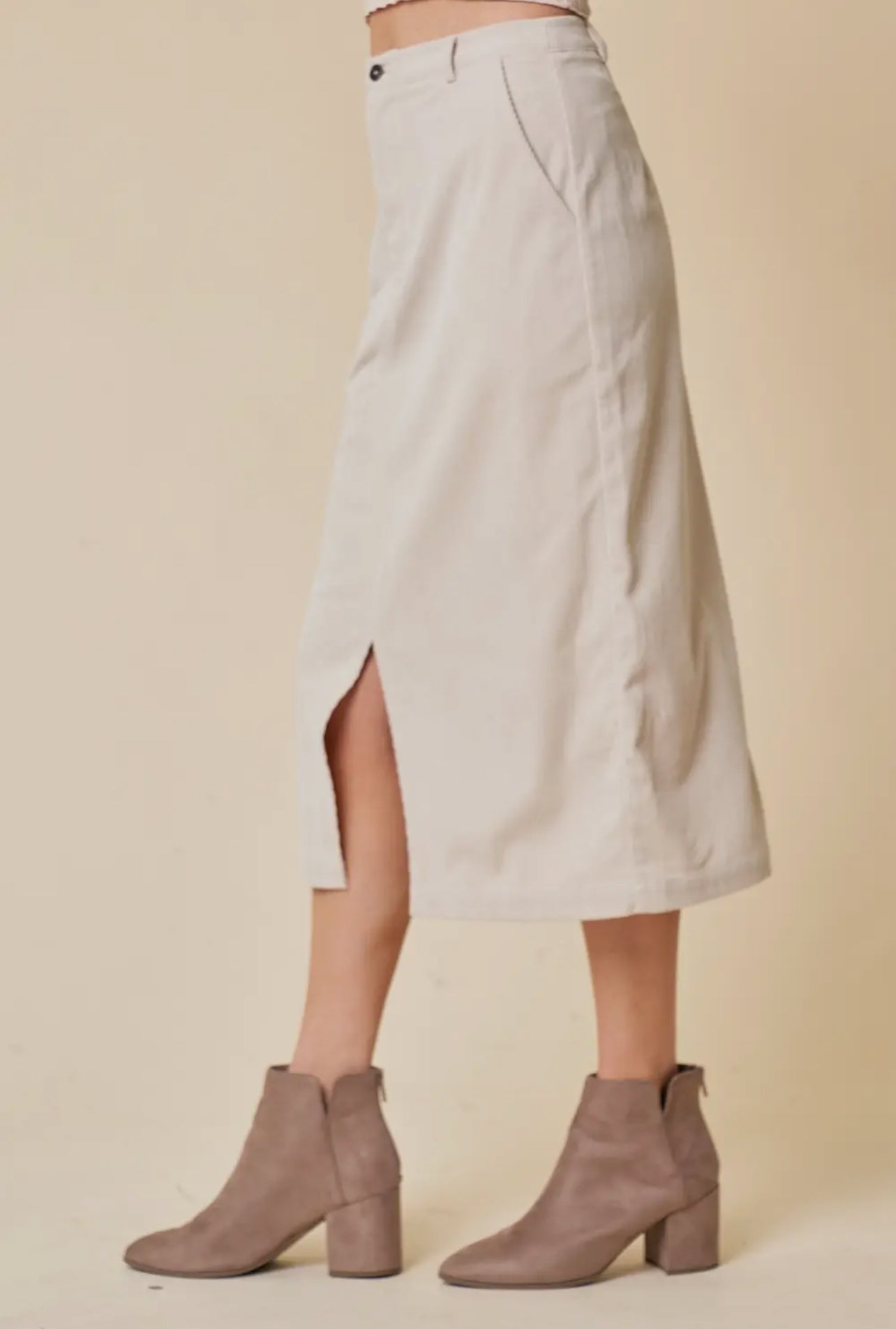 Doe & Rae Corduroy Skirt