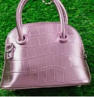 KC - Girls Metallic Pink Mini Purse