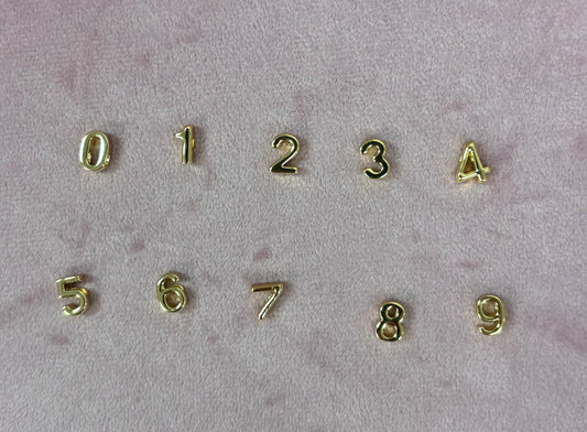 Michelle McDowell Luxe Charm Bar Number Charms