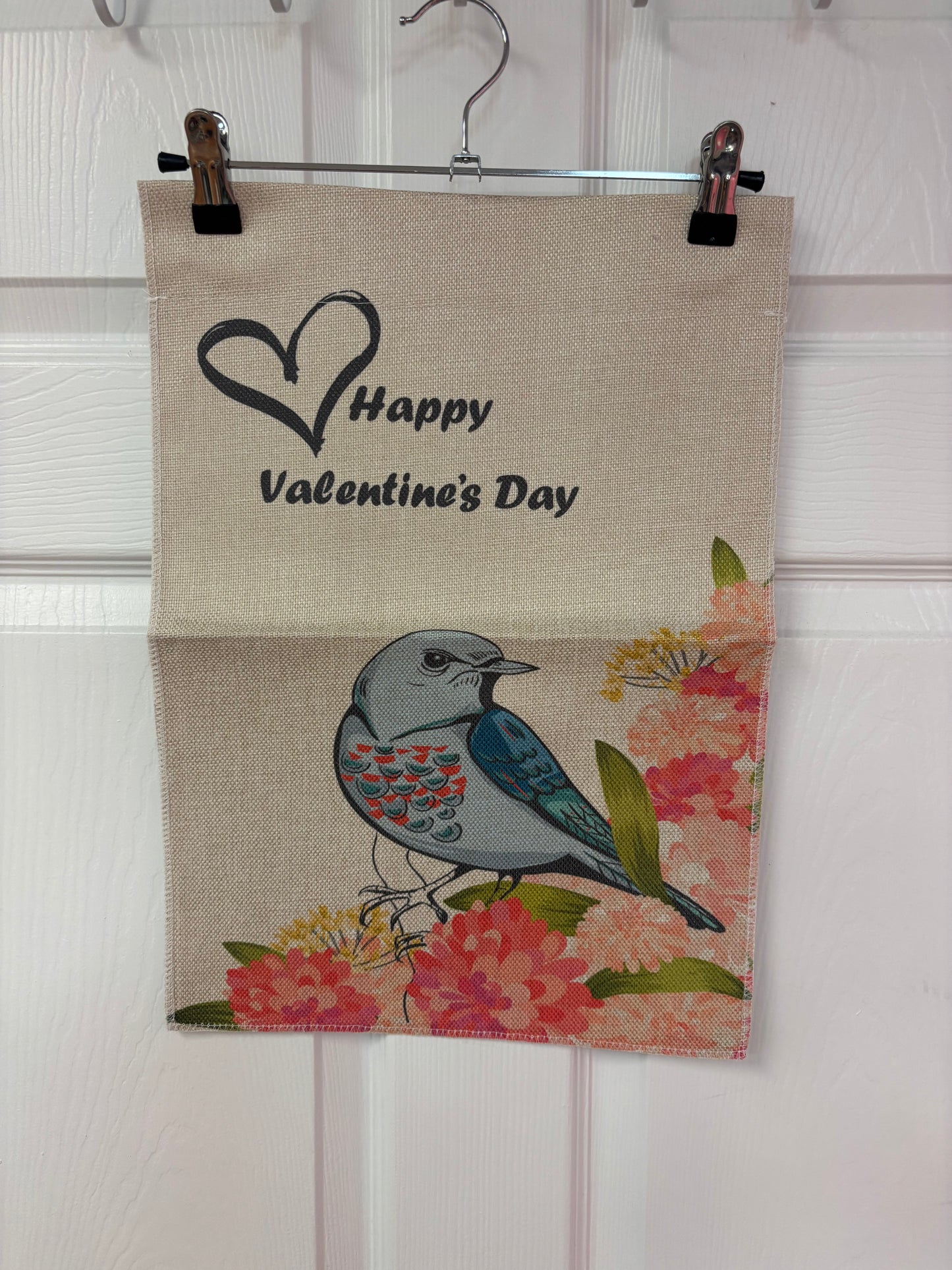 Burlap Valentine Garden Flags