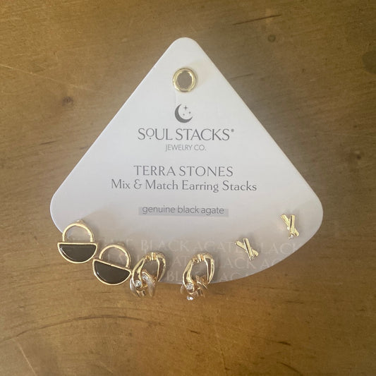 SS - Terra Stone Earring Stacks(JKA)