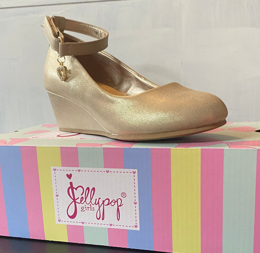 JP-Samantha Girls Gold Wedge (Just Kidding Around)