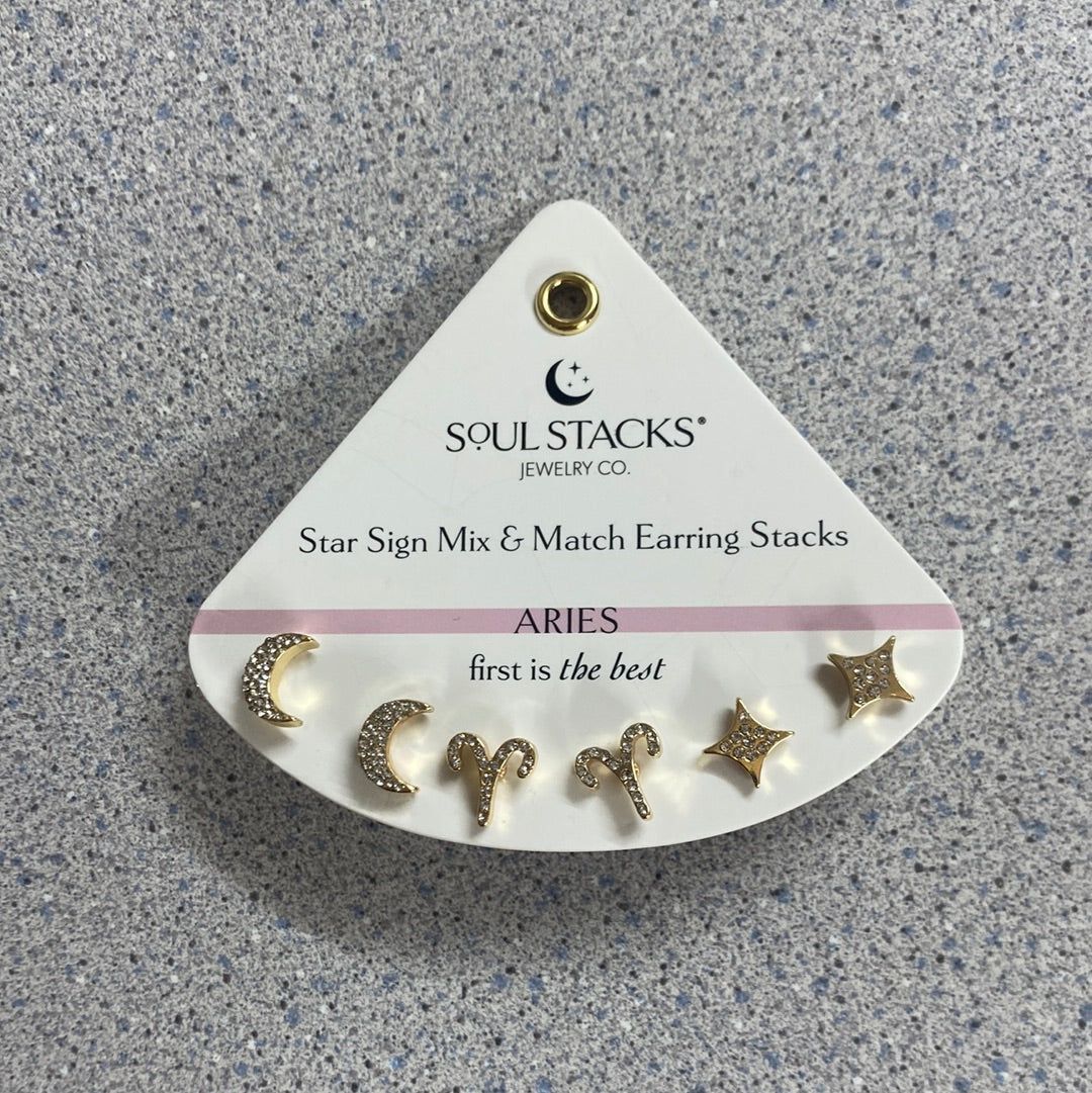 SS - Zodiac Sign Mix & Match Earring Stacks (JKA)