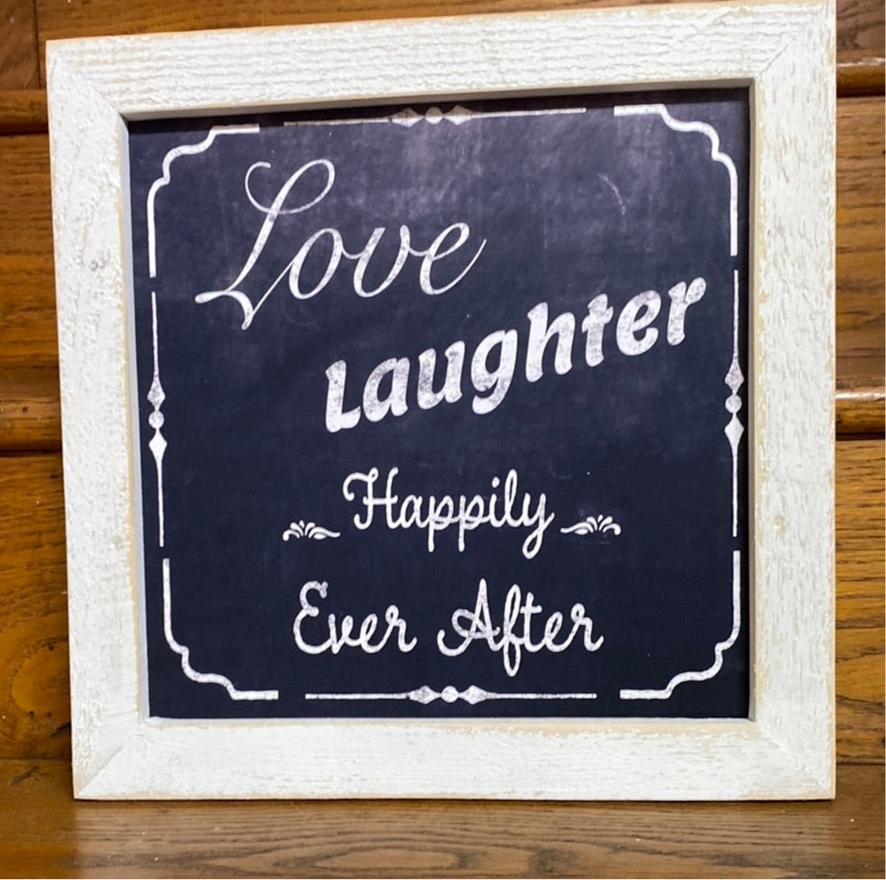 GB-Happily Ever After Chalk Sign (Gina B's)