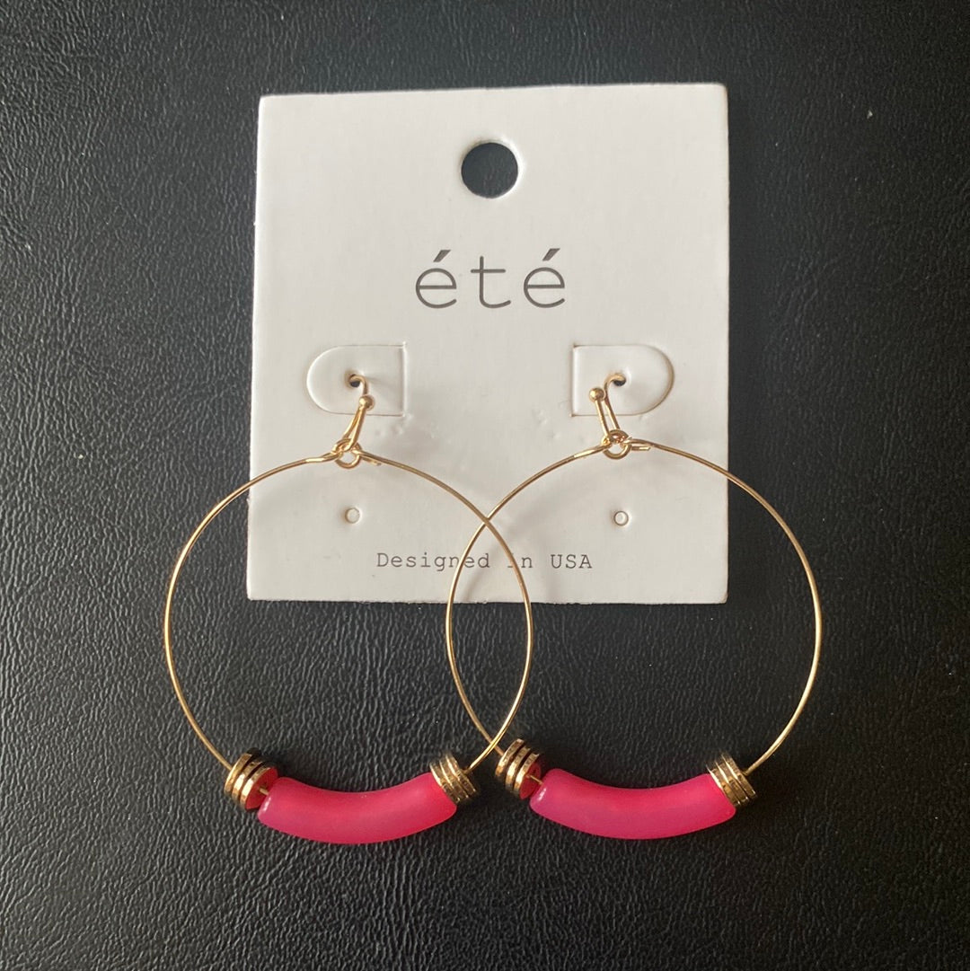 MK- Wire and Stone Dangle Earring (Gina B’s)