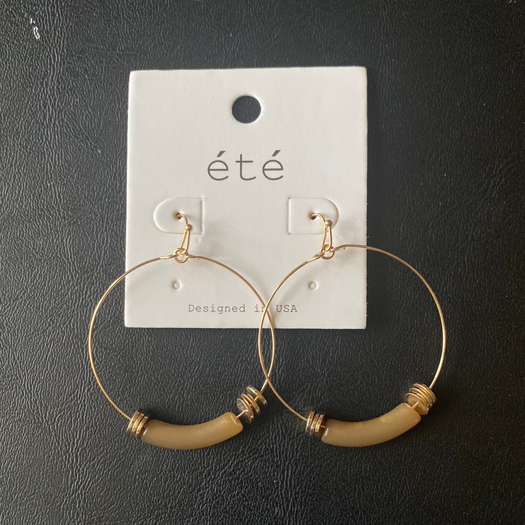 MK- Wire and Stone Dangle Earring (Gina B’s)