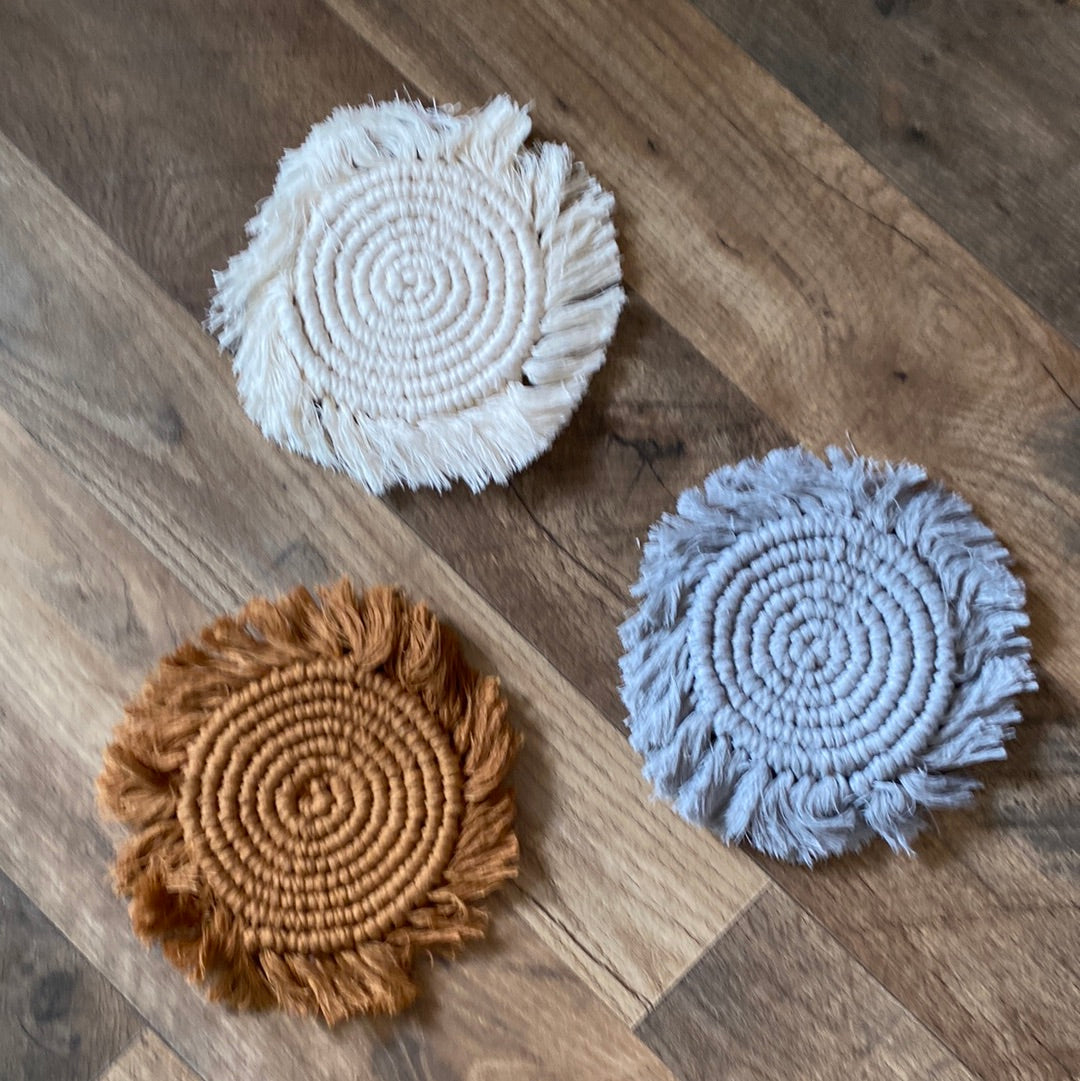 Macramé Coasters (Gina B’s)