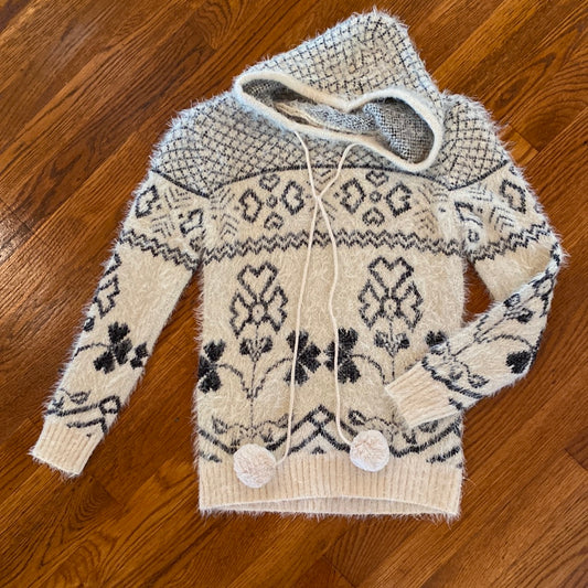 C&C-Girls Nordic Design Hooded Sweater (Just Kidding Around)