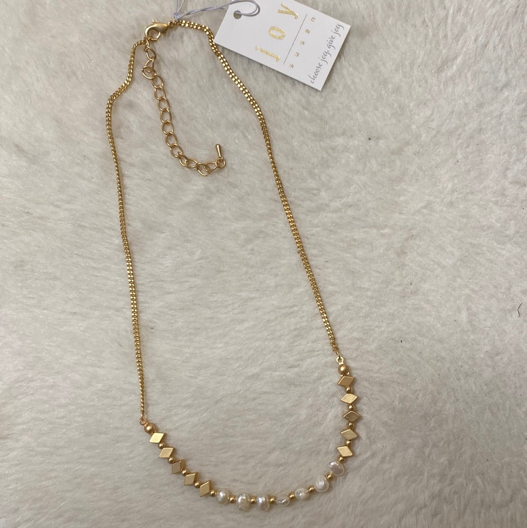 Joy - Gold and Pearl Necklace (Gina B’s)