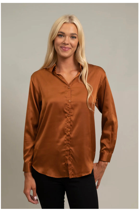 Anna Satin Blouse (HTT)